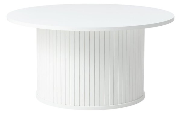 Tavolino da salotto rotondo bianco Nola – Unique Furniture