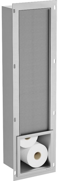 Mexen X-Wall-B portarotolo per carta igienica, inox - 1915