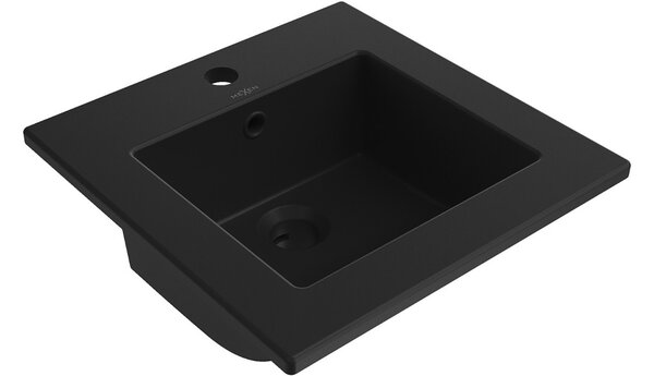 Mexen Atena lavabo da incasso 41 x 41 cm, nero opaco - 25014170