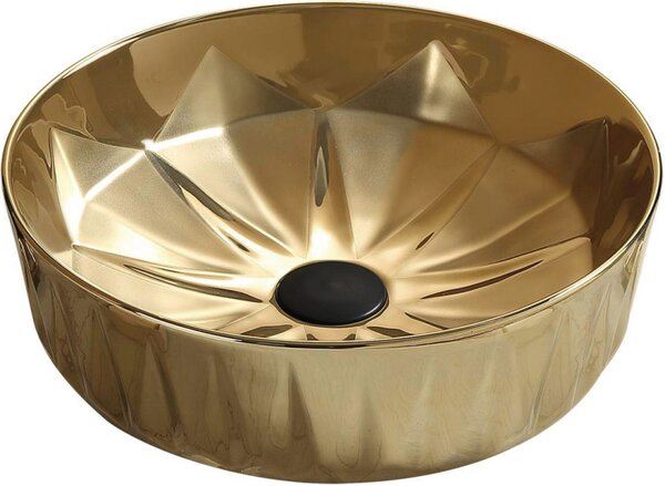 Mexen Dorita lavabo da appoggio 44 x 44 cm, dorato - 22084450