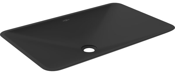 Mexen Esper lavabo da appoggio in conglomerato 60 x 38 cm, nero - 23036071