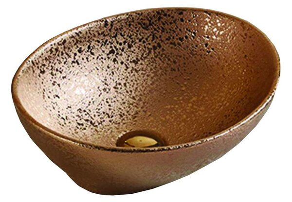 Mexen Elza lavabo da appoggio 40 x 33 cm, color rame - 21014051
