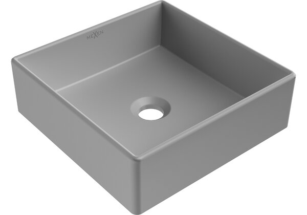 Mexen Goya lavabo da appoggio 35 x 35 cm, grigio chiaro opaco - 22183561