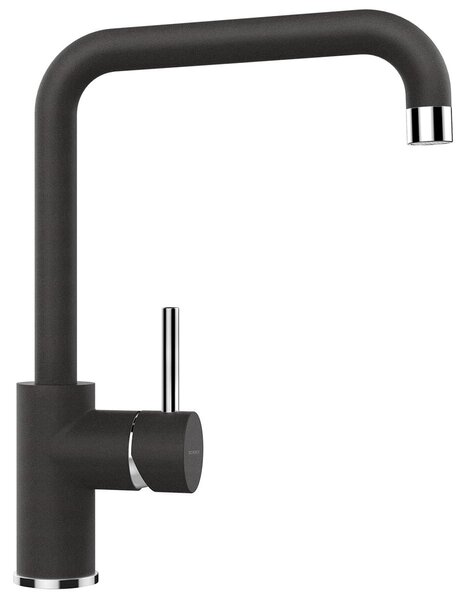 Miscelatore SCHOCK FONOS in ONYX con bocca fissa girevole / miscelatore monocomando / Cristalite Plus