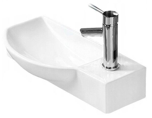 Mexen Hugo lavabo da appoggio sinistro 50 x 23 cm, bianco - 21255000L