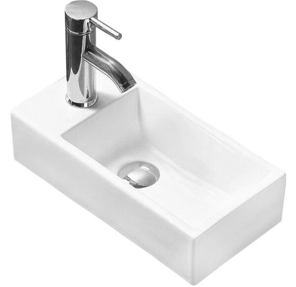 Mexen Inez lavabo da appoggio destro 40 x 20 cm, bianco - 21484000R