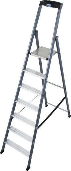 Krause 124210 Scala a pioli Sepro anodizzata, 7 gradini