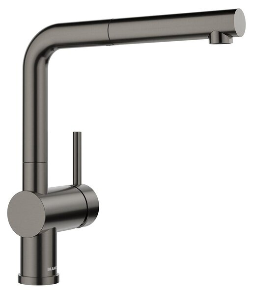 Rubinetto da cucina Blanco con doccetta LINUS-S acciaio scuro satinato 527733