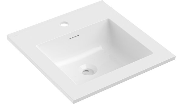 Mexen Otis lavabo da incasso nel piano 46 x 46,5 cm, bianco lucido - 25184500