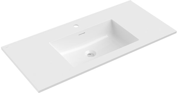 Mexen Otis lavabo incassato nel piano 101 x 46,5 cm, bianco lucido - 25181000
