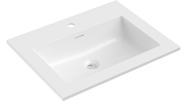 Mexen Otis lavabo incassato nel piano 61 x 46,5 cm, bianco lucido - 25186000