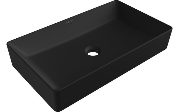 Mexen Nadia lavabo da appoggio 62 x 35 cm, nero opaco - 21616085