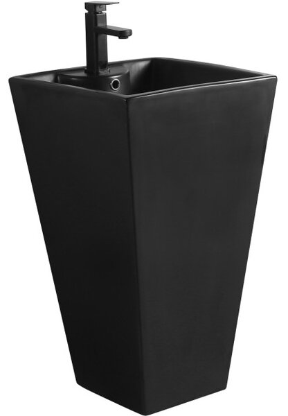Mexen Pia lavabo autoportante 47 x 47 cm, nero opaco - 26104770