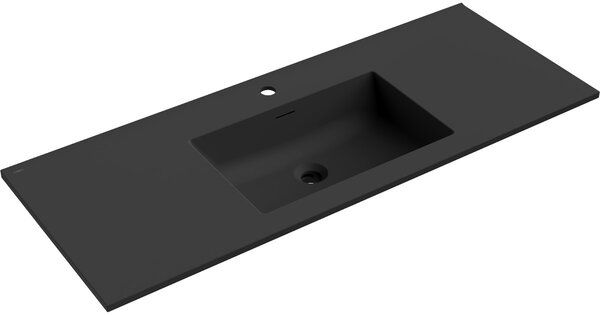 Mexen Otis lavandino da incasso 121 x 46,5 cm, nero opaco - 25181271