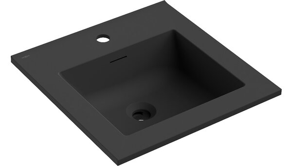 Mexen Otis lavabo incassato nel piano 46 x 46,5 cm, nero opaco - 25184571
