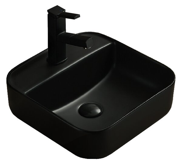 Mexen Silvia lavabo da appoggio 39 x 39 cm, nero opaco - 21863985