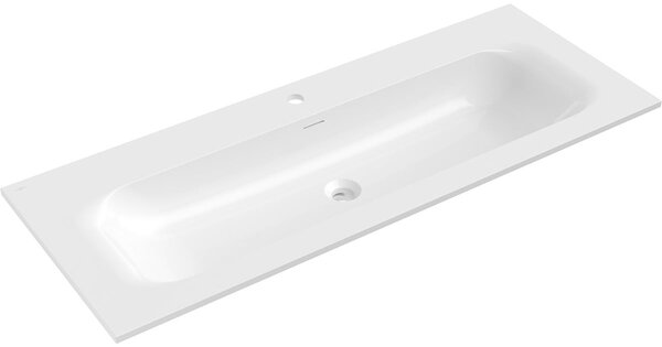 Mexen Vela lavabo da incasso 121 x 46,5 cm, bianco lucido - 25231200