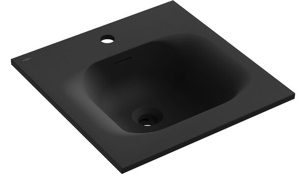 Mexen Vela lavabo da incasso 46 x 46,5 cm, nero opaco - 25234571