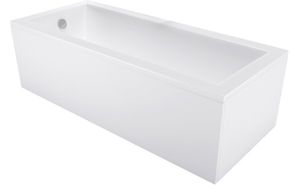 Mexen Cubik vasca da bagno rettangolare 130 x 70 cm con pannello, bianca - 55031307000X