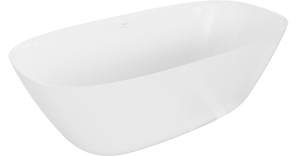 Mexen Como vasca da bagno freestanding in conglomerato 170 x 82 cm, bianco lucido - 57311708210