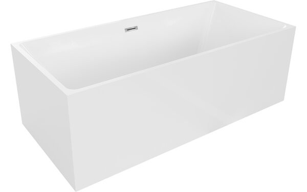 Mexen Nita vasca da bagno autoportante 170 x 80 cm, bianca, troppo pieno cromato - 52091708000-01