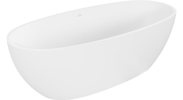 Mexen Torino vasca freestanding in conglomerato 155 x 78 cm, bianco opaco - 57271557800