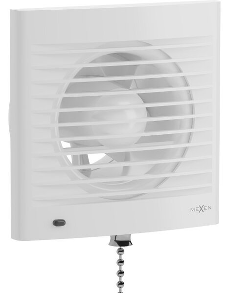 Mexen EXS 100 ventilatore da bagno, interruttore a corda, bianco - W9604-100K-00