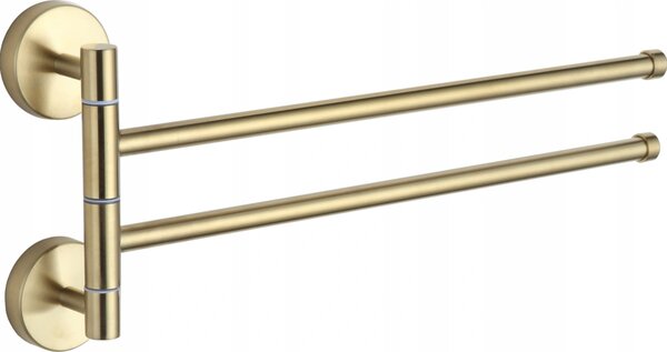 Mexen doppio portasciugamani girevole, oro - 7039242-50