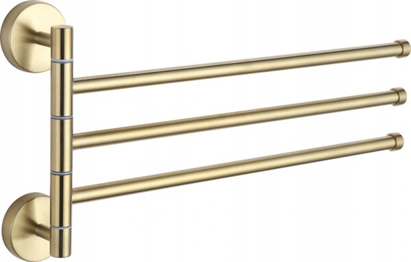 Mexen appendiabiti rotante triplo per asciugamano, oro - 7039243-50