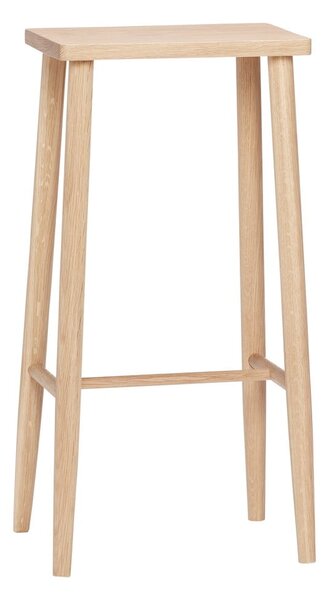 Sedia da bar di colore naturale in rovere massiccio (altezza della seduta 72 cm) Folk – Hübsch