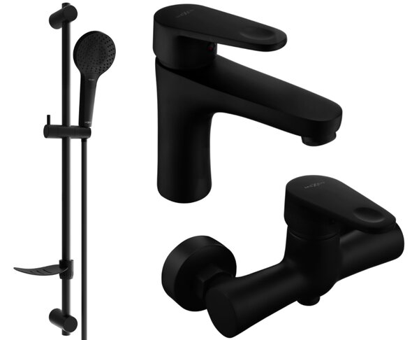 Mexen Kama DF05 set doccia, nero - 72504DF05-70