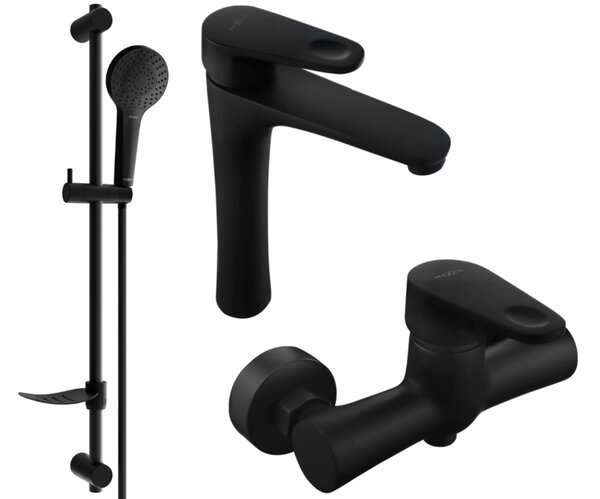 Mexen Kama DF05 set doccia, nero - 72514DF05-70