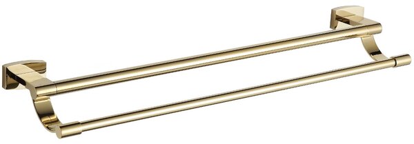 Mexen Zoja doppio gancio per asciugamani, oro - 7019125-50