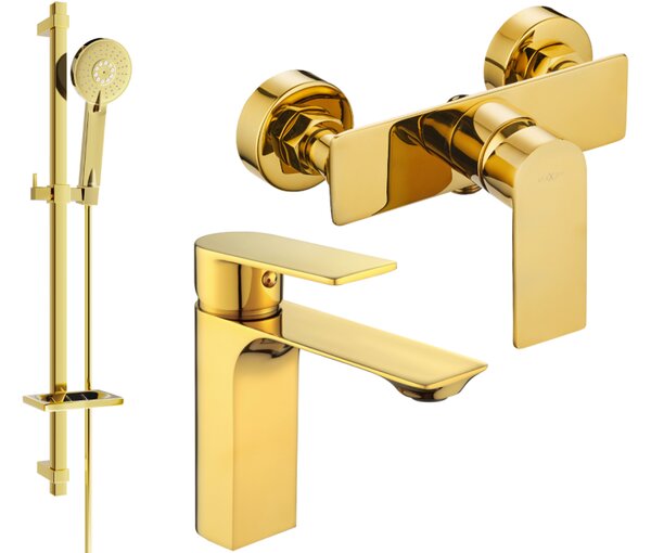 Mexen Alexa DQ40 set doccia, oro - 71204DQ40-50