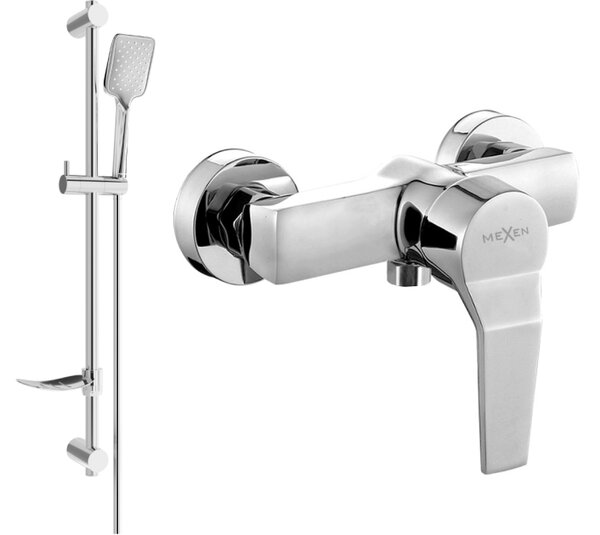 Mexen Caro DF62 batteria doccia con set doccia, cromato - 74664DF62-00