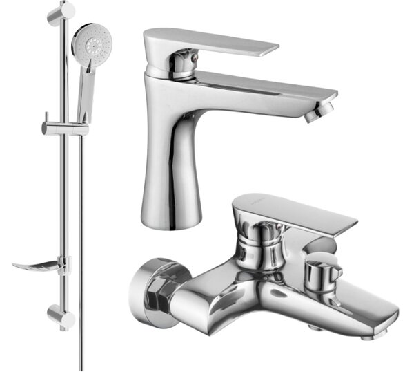 Mexen Axel DF40 set vasca da bagno, cromo - 73803DF40-00