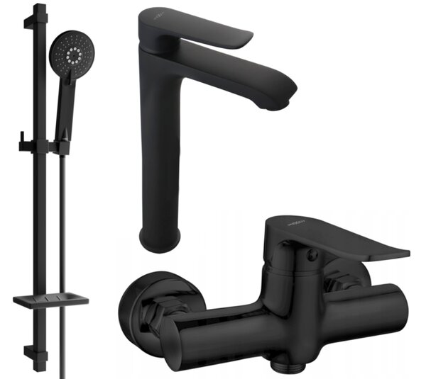 Mexen Pecos DQ40 set doccia, nero - 72714DQ40-70