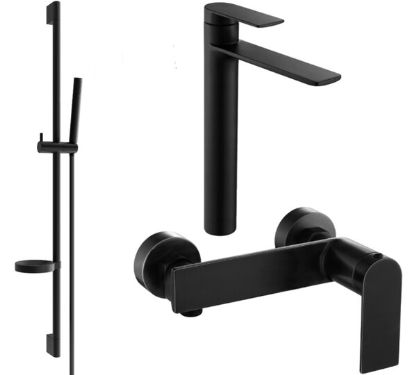Mexen Zero DS70 set doccia, nero - 71114DS70-70
