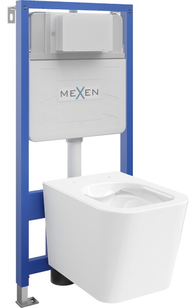 Mexen set incassato WC telaio Fenix Slim con vaso WC Teo, bianco lucido - 6103385XX00