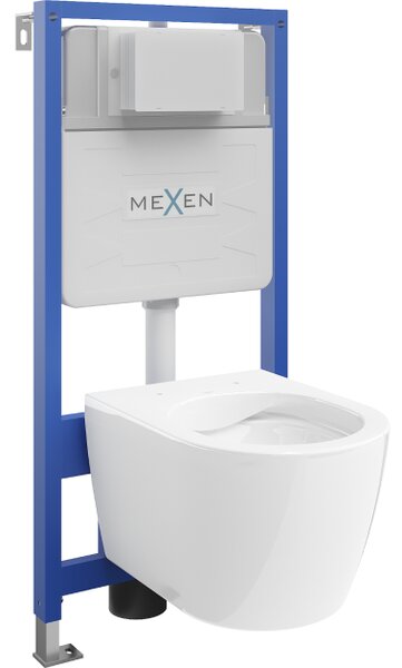 Mexen set da incasso WC telaio Fenix Slim con vaso WC Carmen, bianco lucido - 6103388XX00