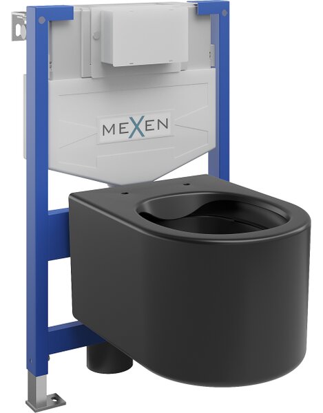 Mexen set da incasso WC struttura Fenix XS-F con vaso WC Sofia, nero opaco - 6803354XX85