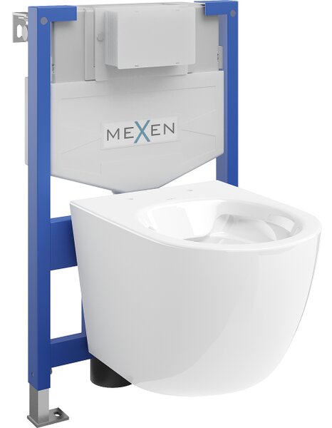 Mexen set WC da incasso telaio Fenix XS-F con vaso WC Lena, bianco lucido - 6803322XX00