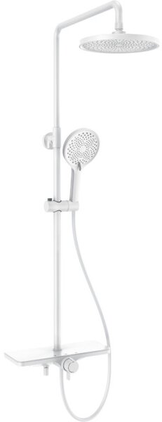 Mexen Frost set doccia esterno con soffione e miscelatore, bianco - 78111-20