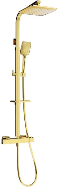 Mexen CQ62 set doccia da incasso con doccetta e miscelatore termostatico, dorato - 772506295-50
