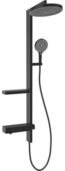 Mexen Dizzy set doccia esterno con soffione e rubinetto, nero - 78104-70