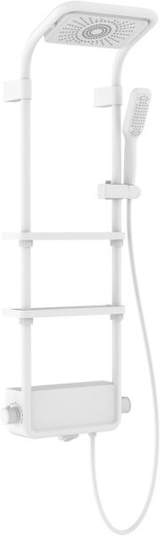 Mexen Dazz set doccia esterno con soffione e rubinetto, bianco - 78107-20