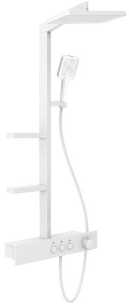 Mexen Saxx set doccia esterno con soffione e miscelatore, bianco - 78102-20