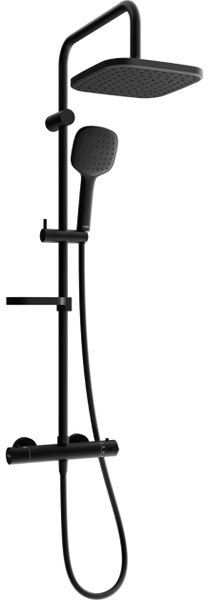 Mexen KX33 set doccia esterno con soffione e miscelatore termostatico, nero - 771503391-70