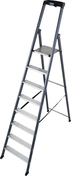 Krause 124227 Scala a pioli Sepro anodizzata, 8 gradini