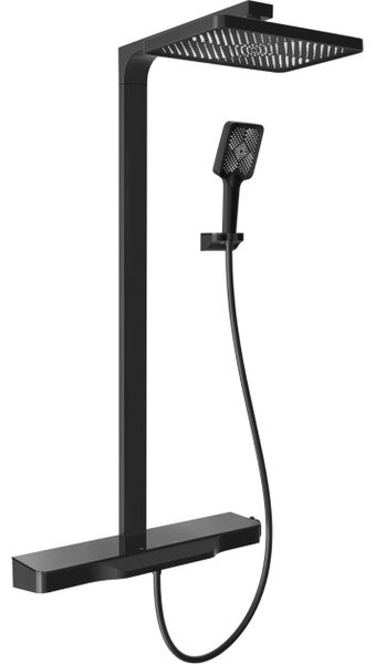 Mexen Zoom set doccia esterno con soffione e miscelatore, nero - 78101-70
